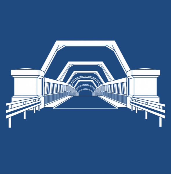 Line drawing of Warburton Bridge